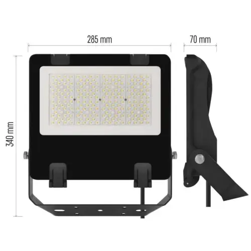 reflektor LED EMOS AVENO 100W 16000lm, 4000K, IP66, černý, neutrální bílá ZS2443