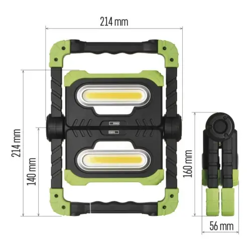 reflektor LED nabíjecí pracovní 2000lm, 8000mAh *P4536