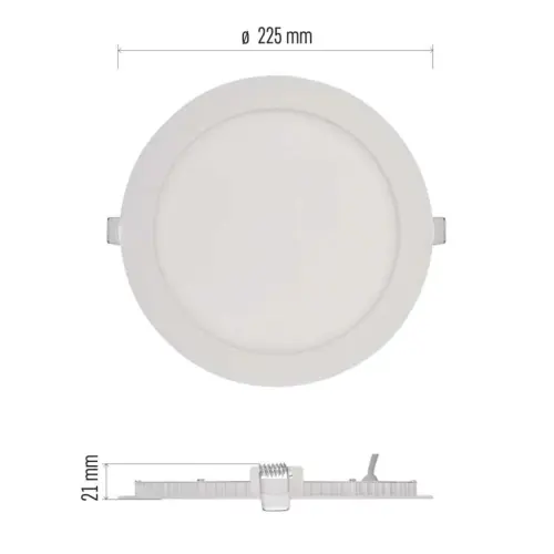 svítidlo LED EMOS NEXXO vestavné, kruh 18W 1500lm 3000K teplá bílá ZD1144
