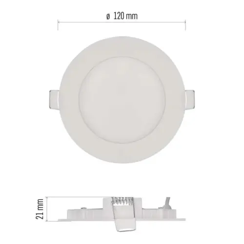 svítidlo LED EMOS NEXXO vestavné, kruh 7W 450lm 3000K teplá bílá *ZD1124
