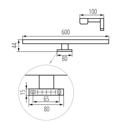 svítidlo Kanlux ASTIM IP44 12W-NW-B černý /34933/
