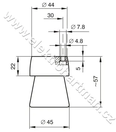 objímka E27 1334-607 keramická,na desku