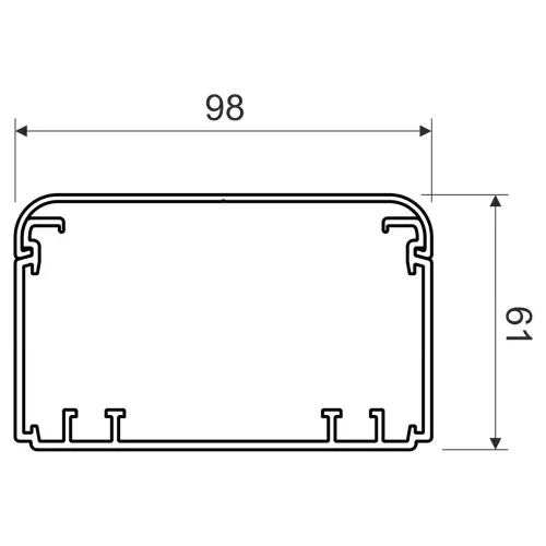 lišta EKE 100x60 HD 2m Kopos
